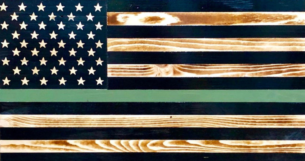 Thin Green Line Flag (Military)